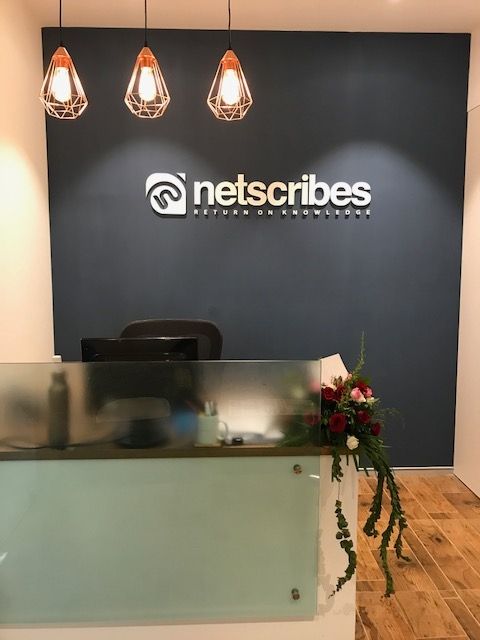 Netscribes welcoming reception area